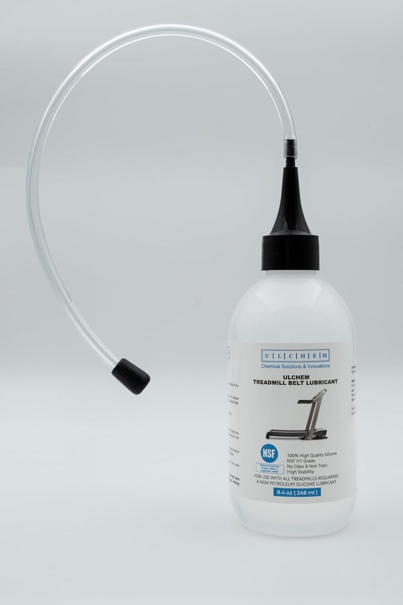ULCHEM Silicone Treadmill Belt Lubricant, NSF H1 Grade,13-inch Application Tubes, Pure Silicone Oil, Non-Toxic & Odorless, High-Temperature Resistant, Easy to Use for All Brands (8.4 oz/248 ml) - Image 1